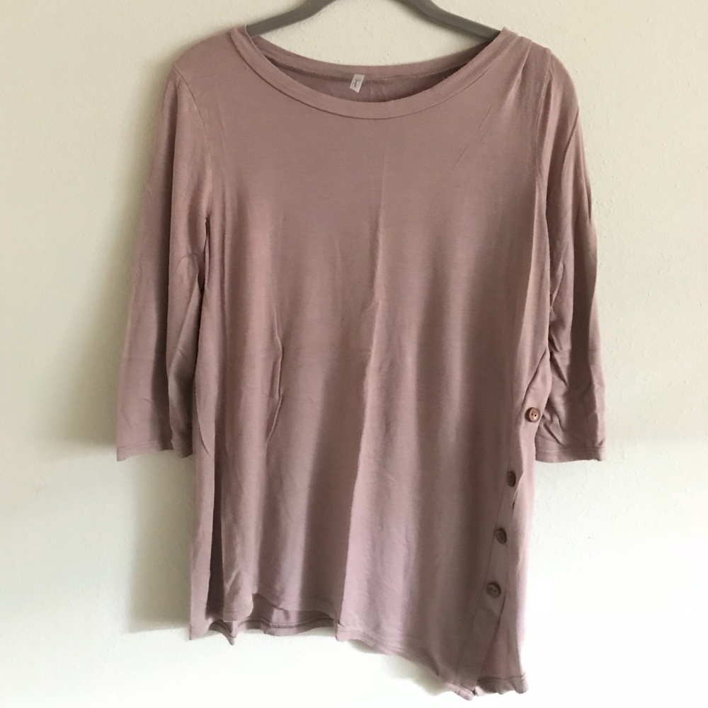 Beige shirt with buttons